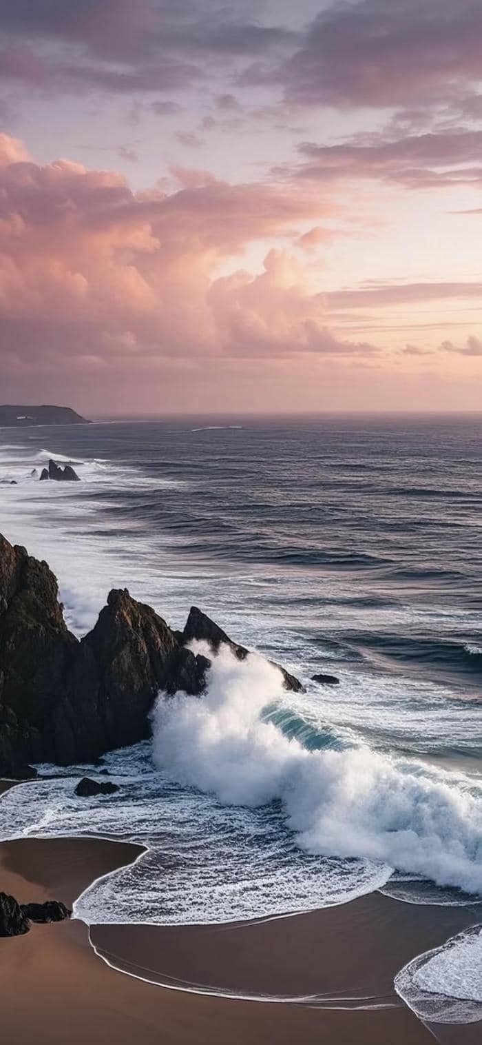 ảnh nền sóng biển và bầu trời