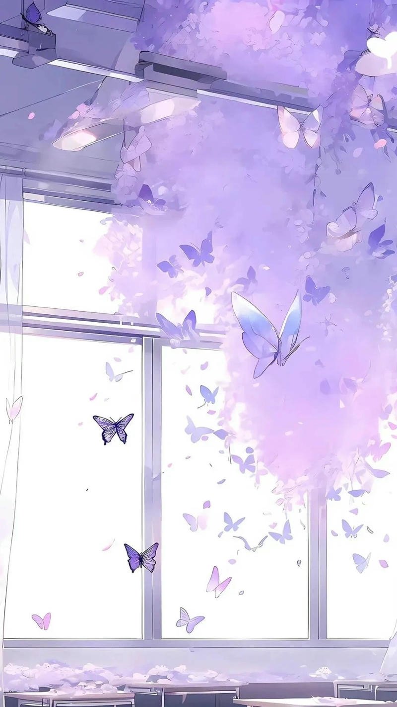 ảnh nền tím pastel thanh lịch