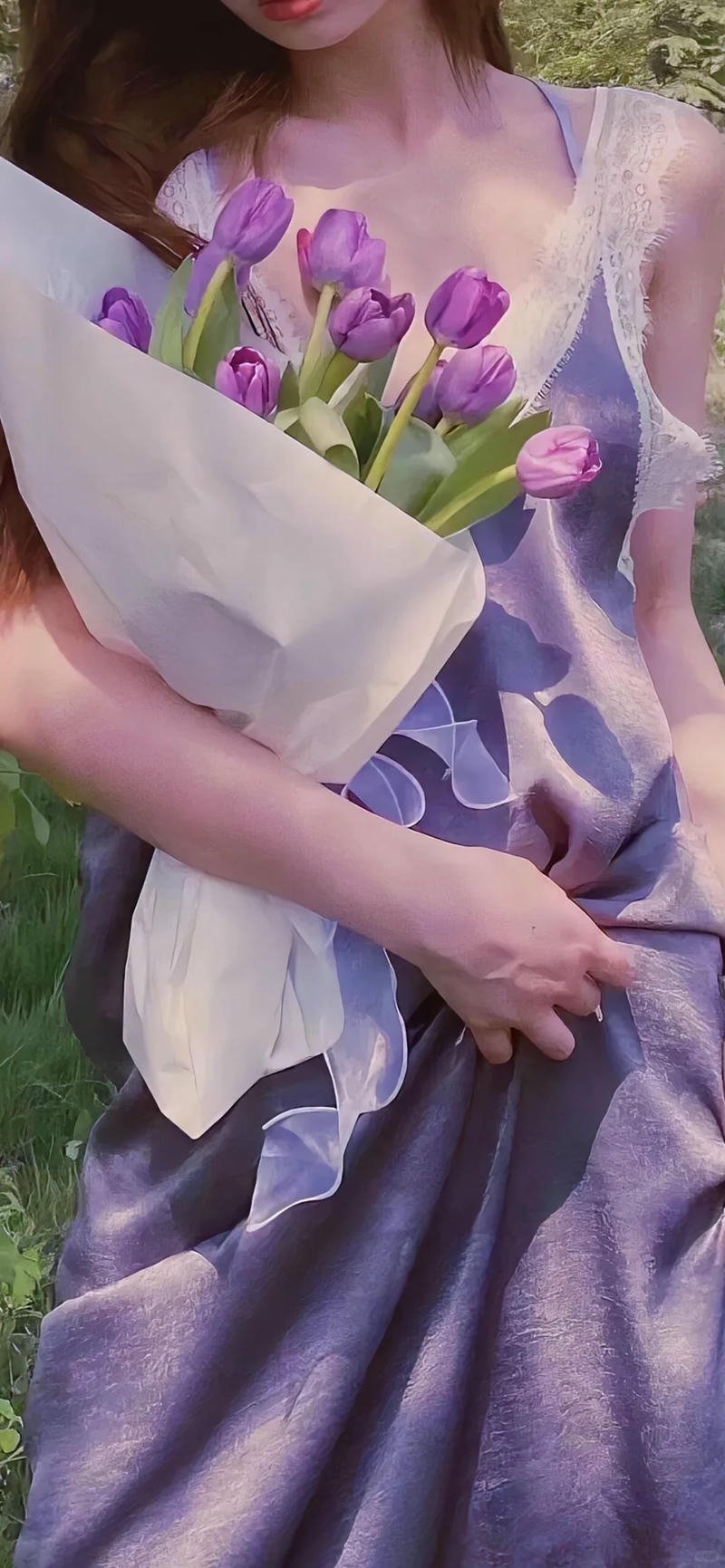 ảnh nền tím pastel tinh tế