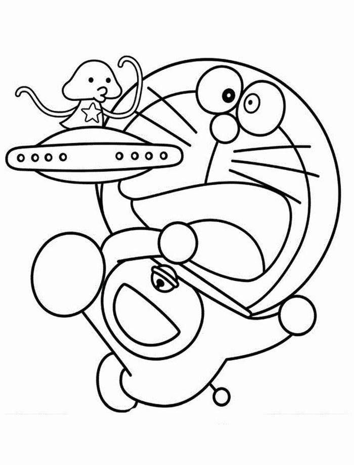 ảnh tô màu doremon