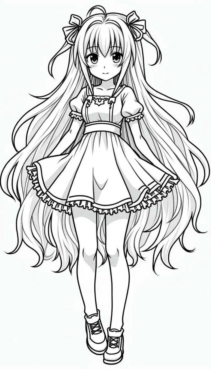 anime tranh tô màu