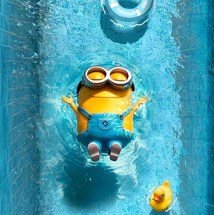 avatar minion bể bơi