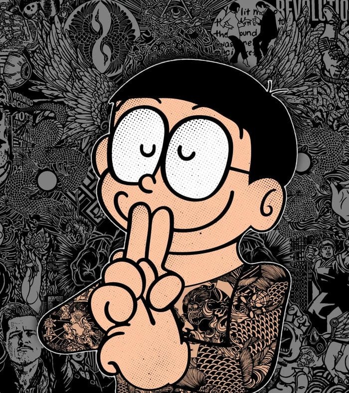 avatar nobita xăm trổ