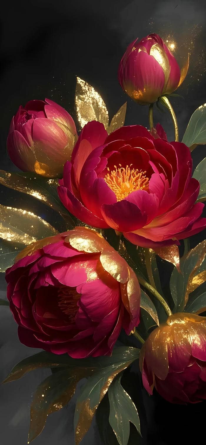 các ảnh nền hoa mẫu đơn lung linh