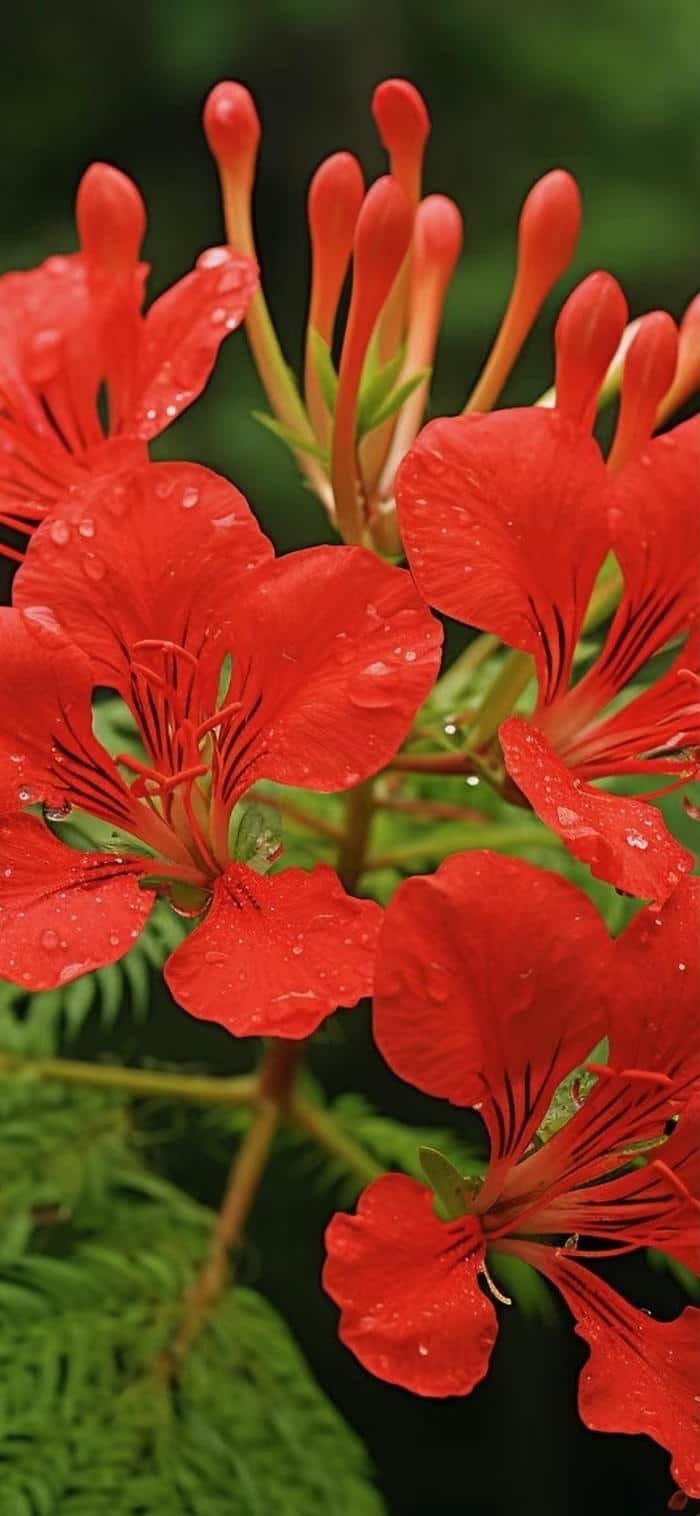 các ảnh nền hoa phượng nhẹ nhàng