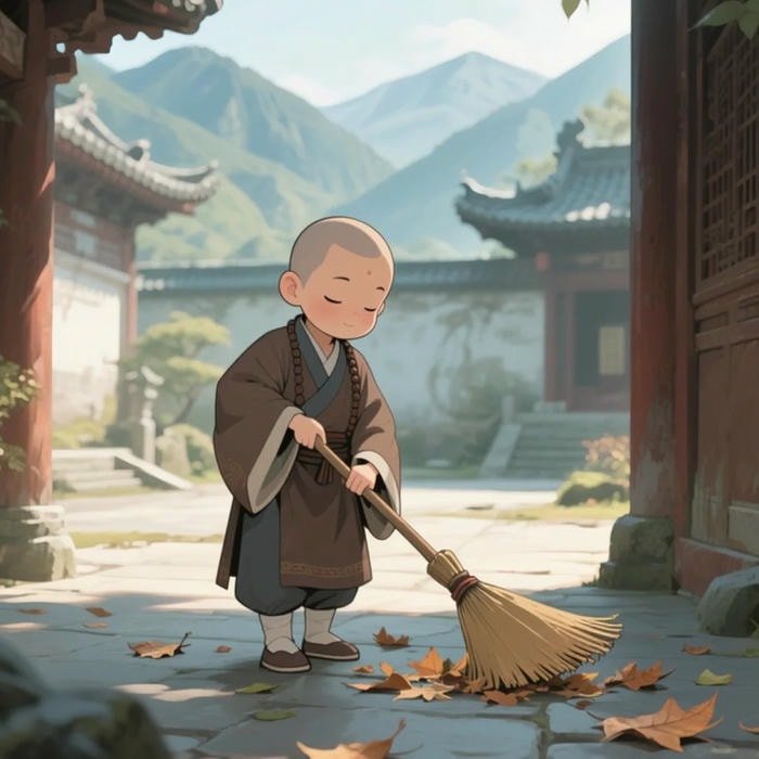 chú tiểu đáng yêu phật giáo