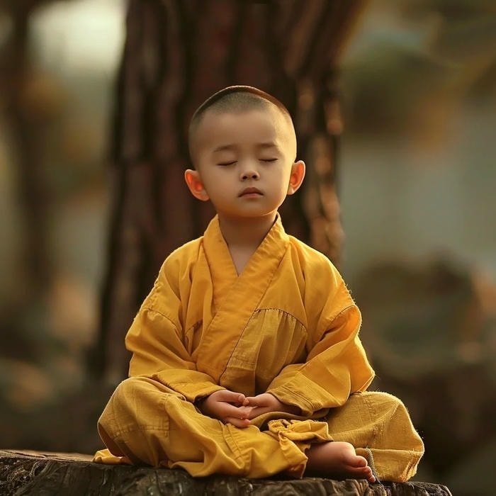 chú tiểu phật tử nhỏ