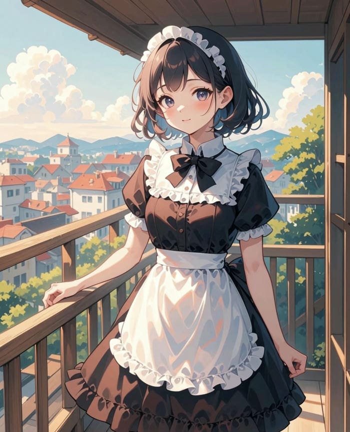 hầu gái anime dễ thương