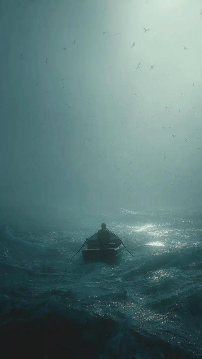 hình ảnh biển đẹp buồn mờ ảo