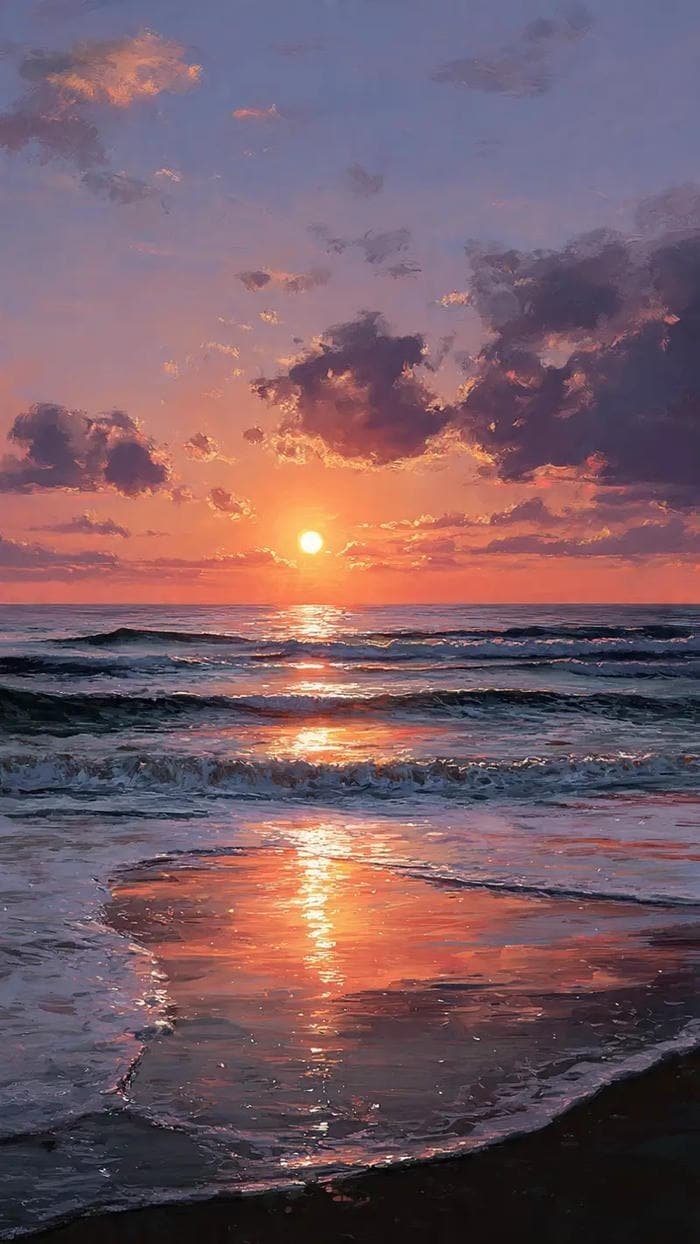 hình ảnh biển hoàng hôn 4k cực đẹp