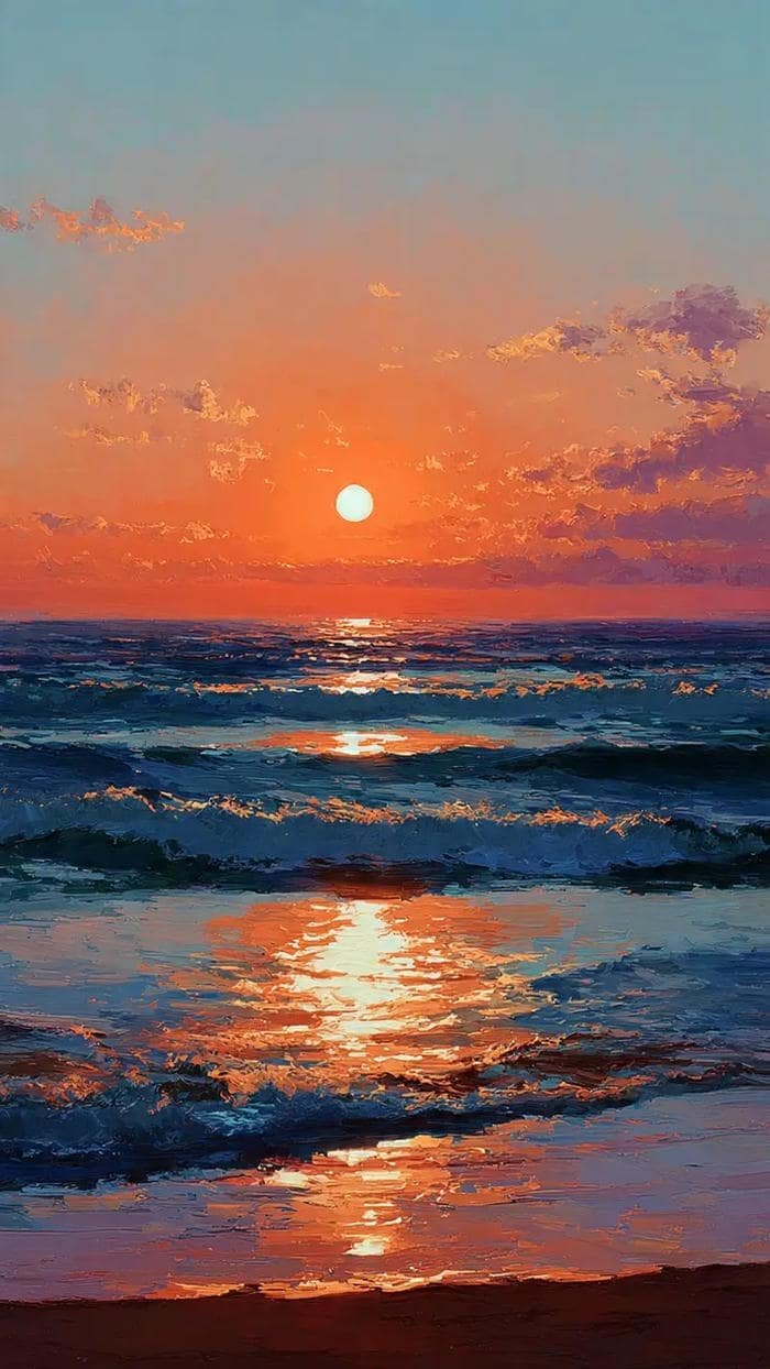 hình ảnh biển hoàng hôn cực đẹp