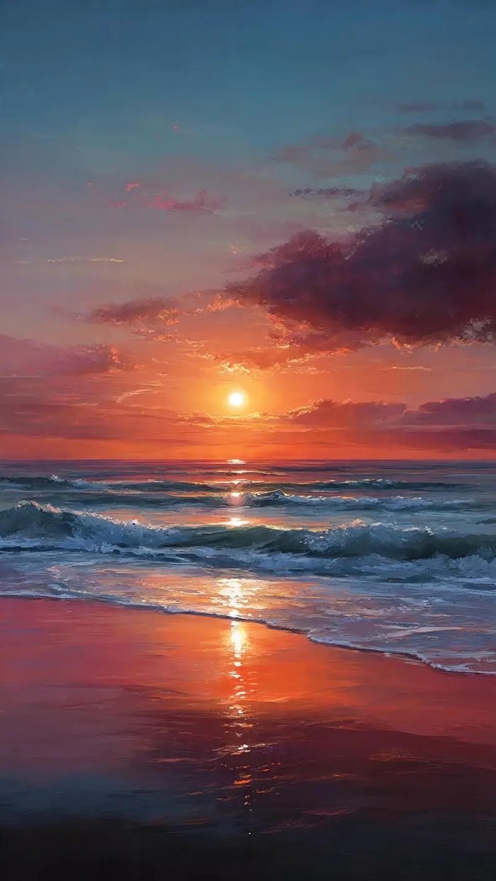 hình ảnh biển hoàng hôn đẹp