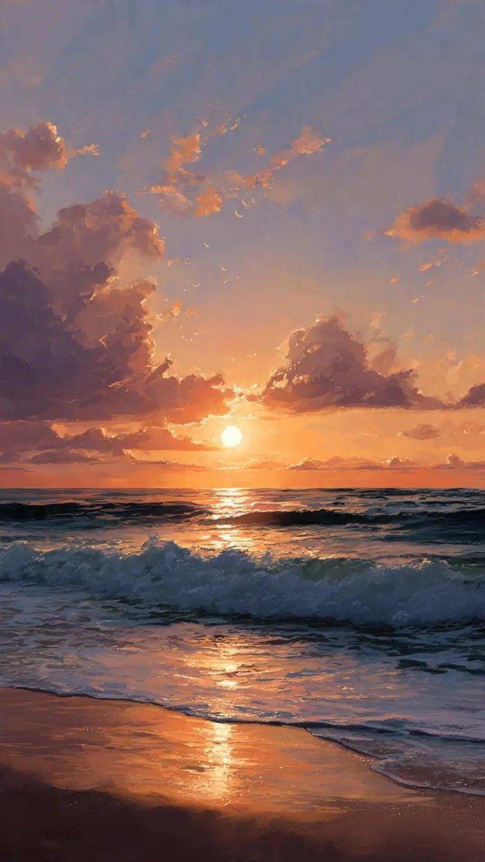 hình ảnh biển hoàng hôn lãng mạn