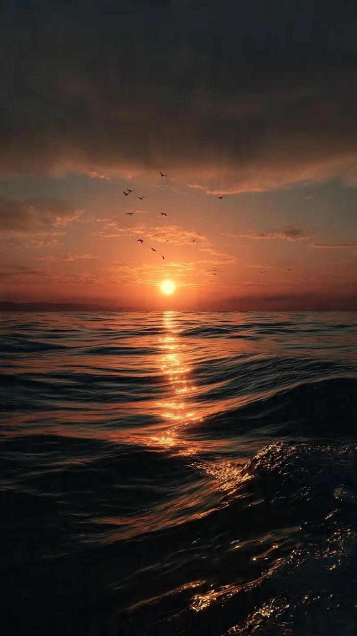 hình ảnh biển hoàng hôn yên tĩnh