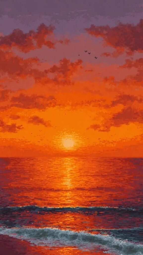 hình ảnh cảnh biển hoàng hôn