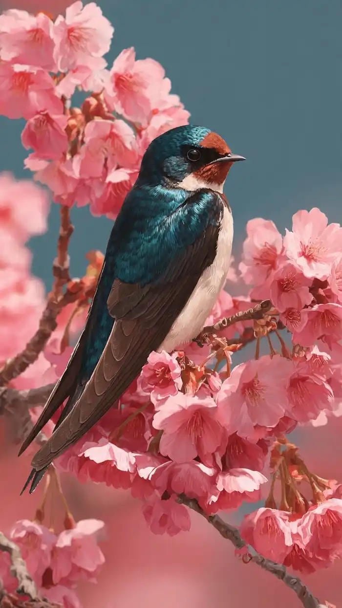 hình ảnh chim én mùa xuân 3d đẹp