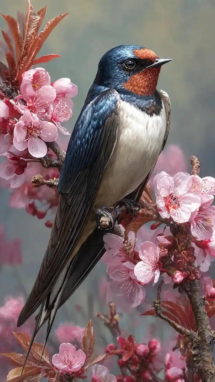 hình ảnh chim én mùa xuân bình yên nhất