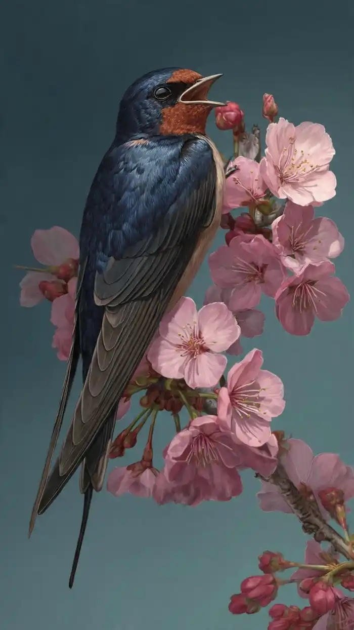 hình ảnh chim én mùa xuân đẹp