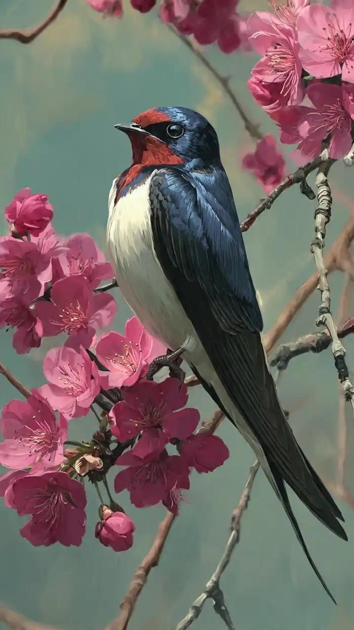 hình ảnh chim én mùa xuân wallpaper