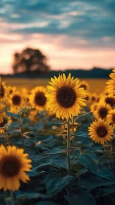 hình ảnh hoa hướng dương và mặt trời 4k siêu đẹp