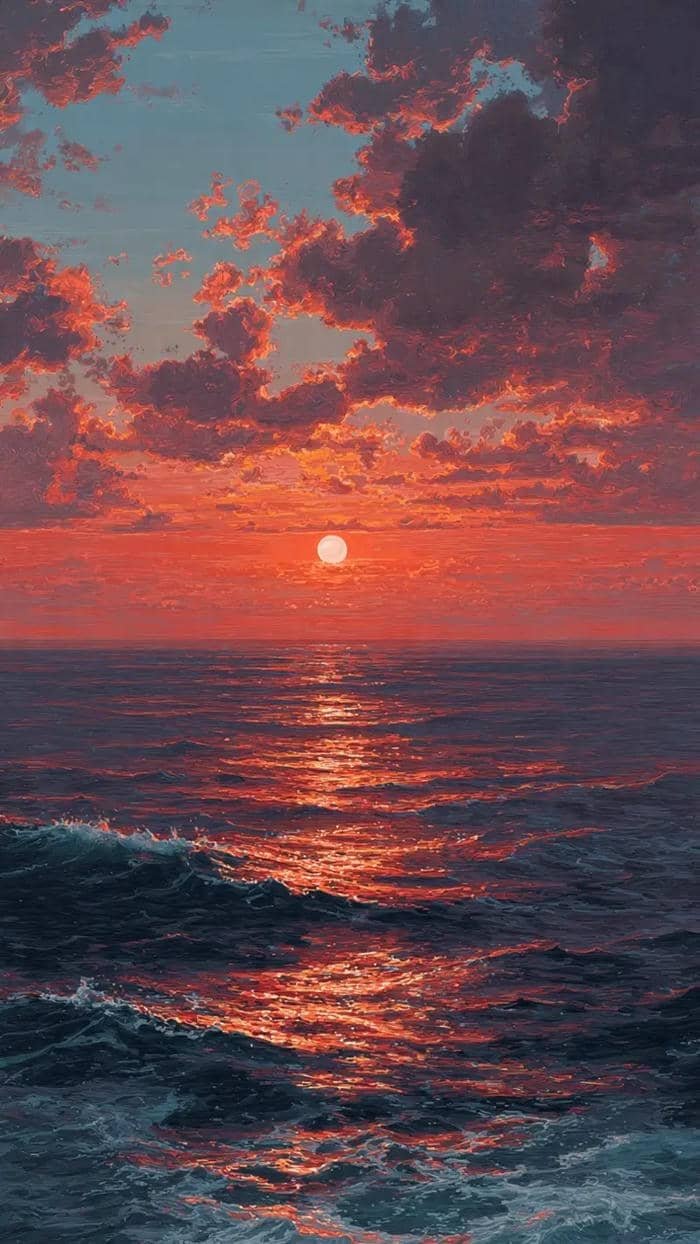 hình ảnh hoàng hôn đẹp nhất ở biển