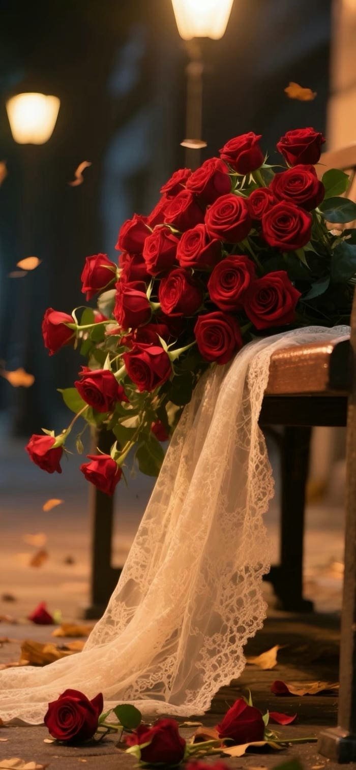 hình ảnh nền hoa hồng trong đêm