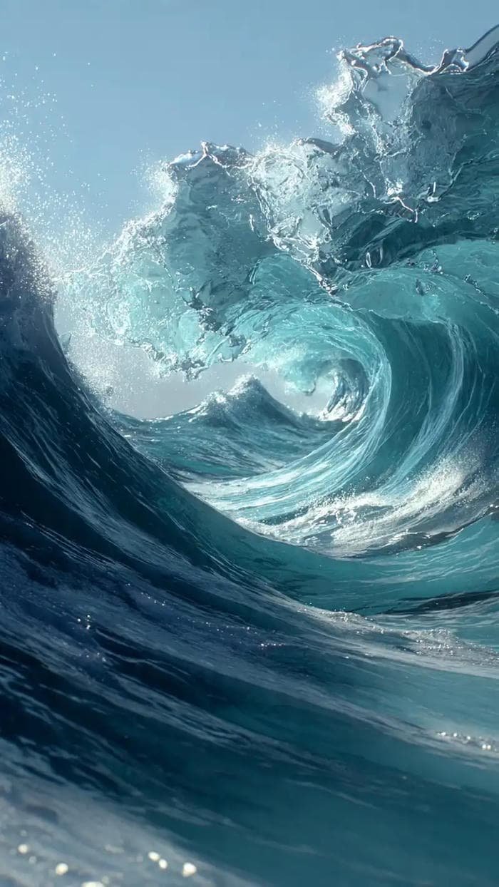 hình ảnh sóng biển 3d rất đẹp