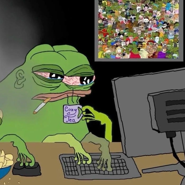 hình ếch xanh meme