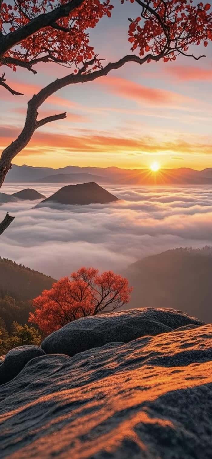 hình nền bầu trời hoàng hôn