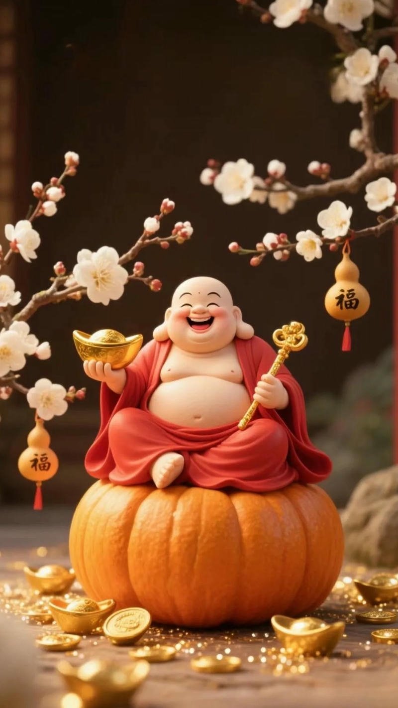 hình nền điện thoại phật di lặc dễ thương