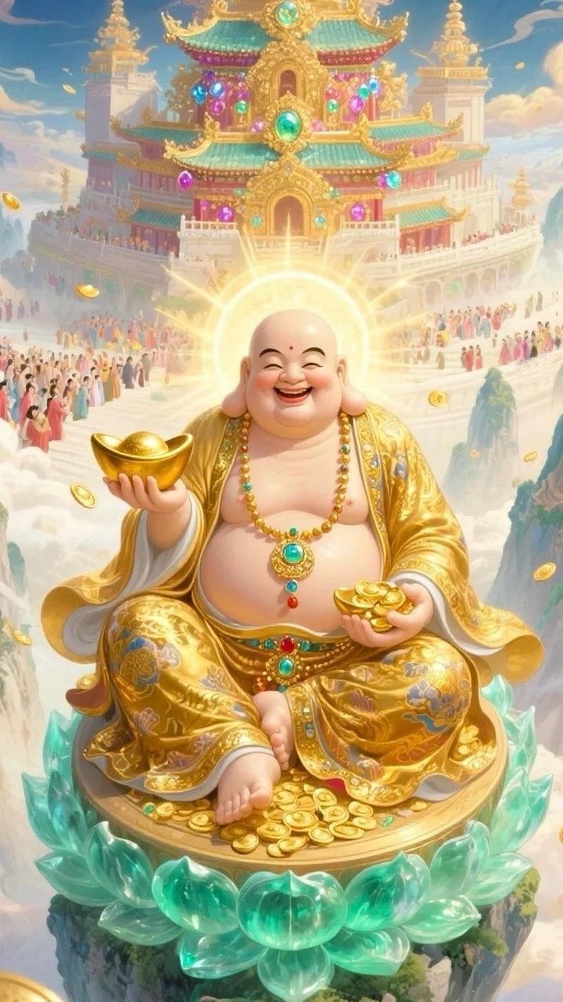 hình nền điện thoại phật di lặc nhẹ nhàng