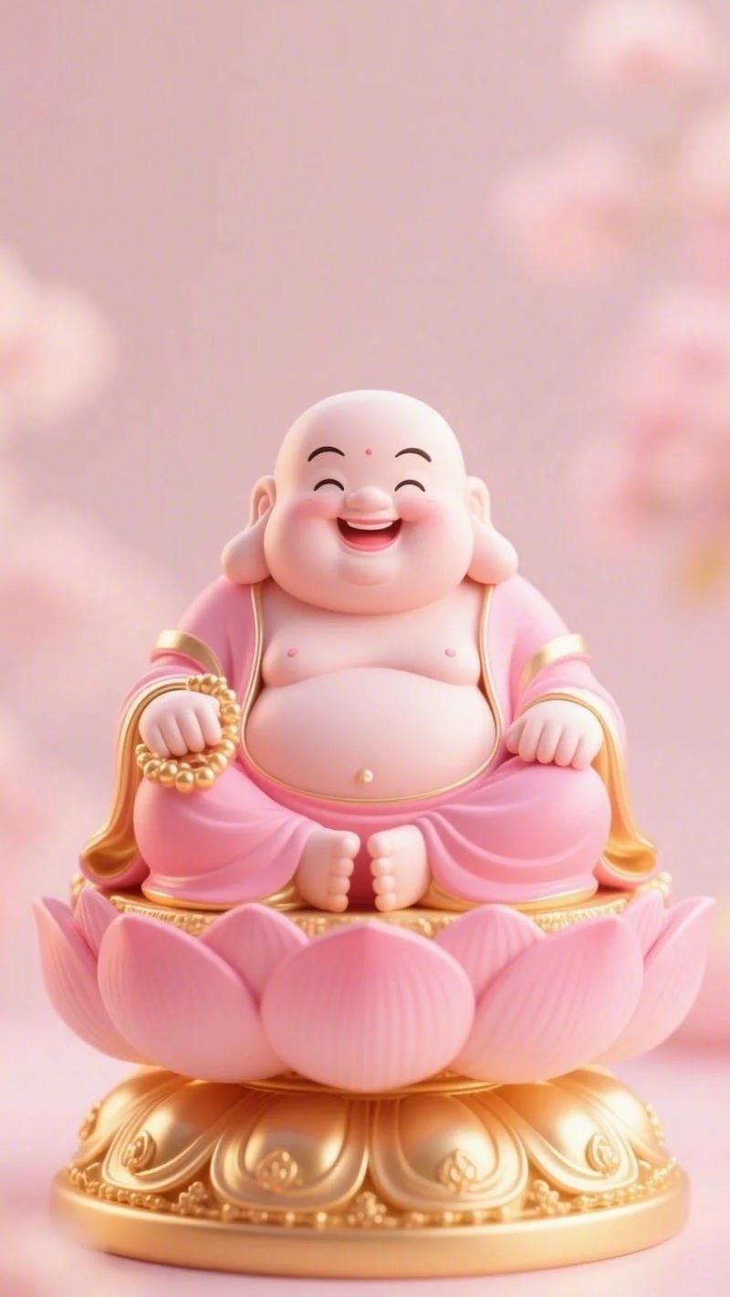 hình nền điện thoại phật di lặc phát tài