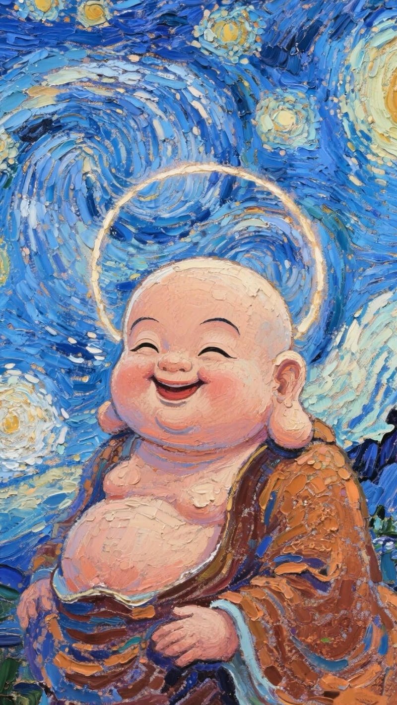 hình nền điện thoại phật di lặc phước lành