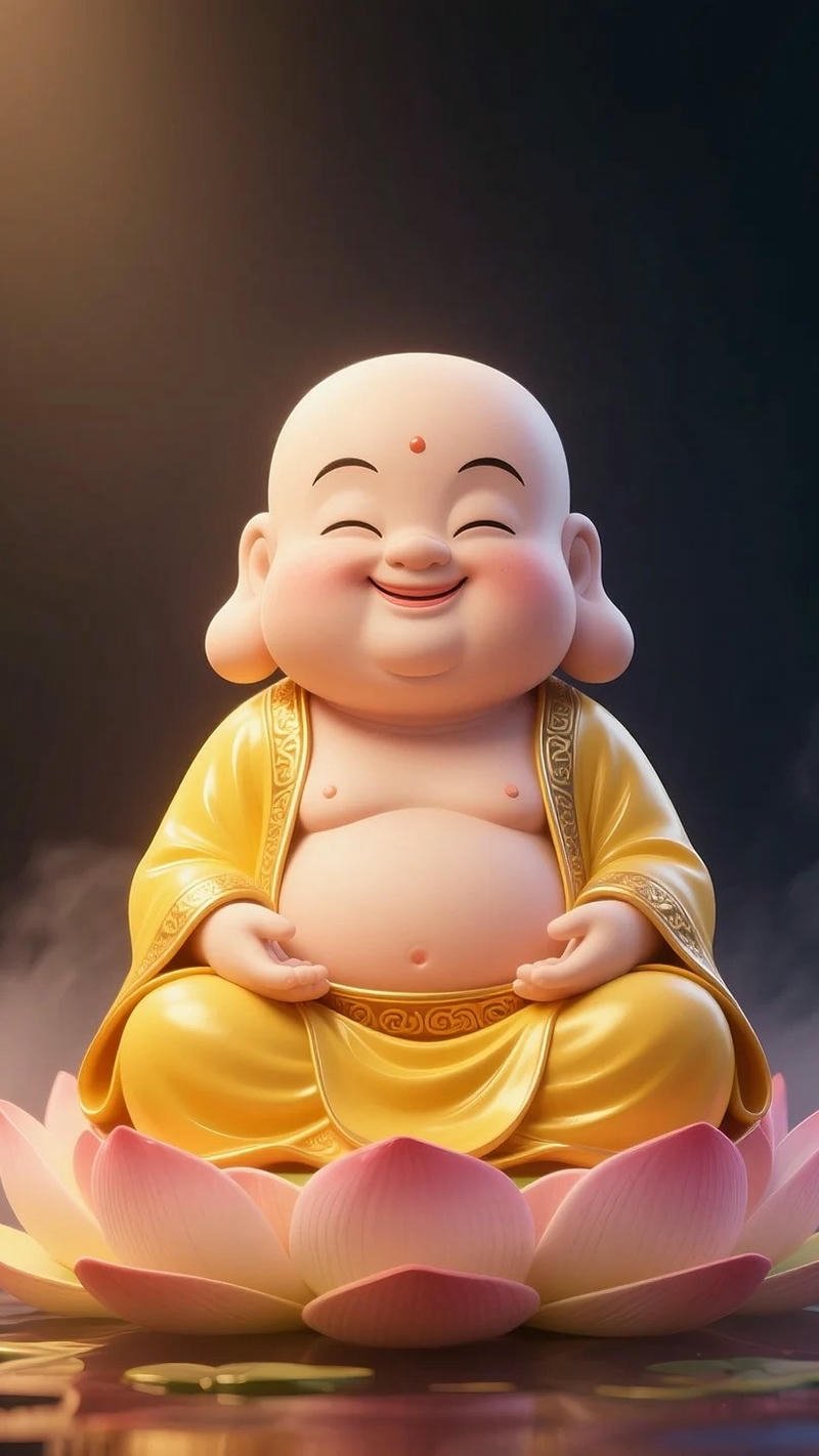 hình nền điện thoại phật di lặc tài lộc bình an