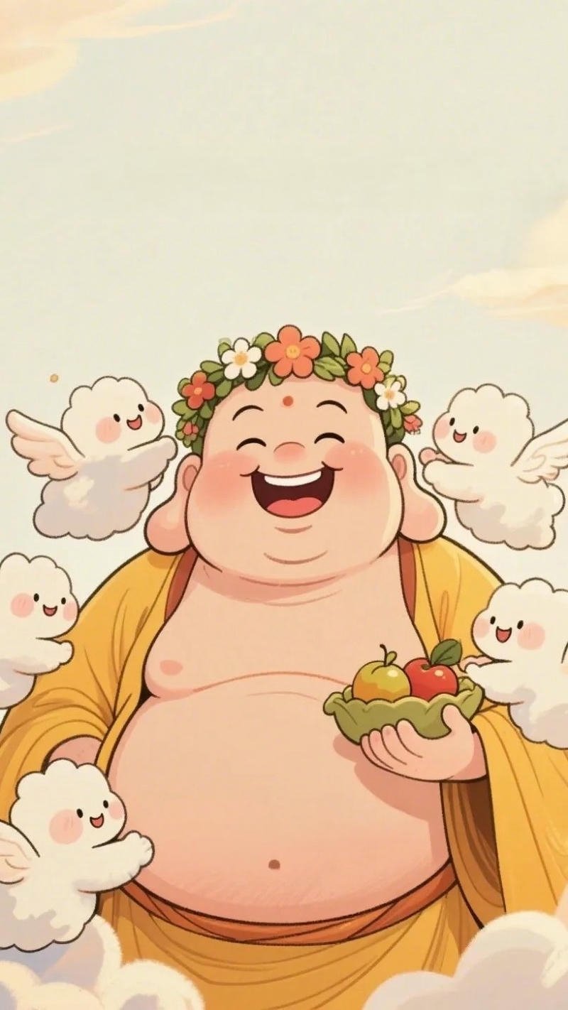 hình nền điện thoại phật di lặc tài lộc