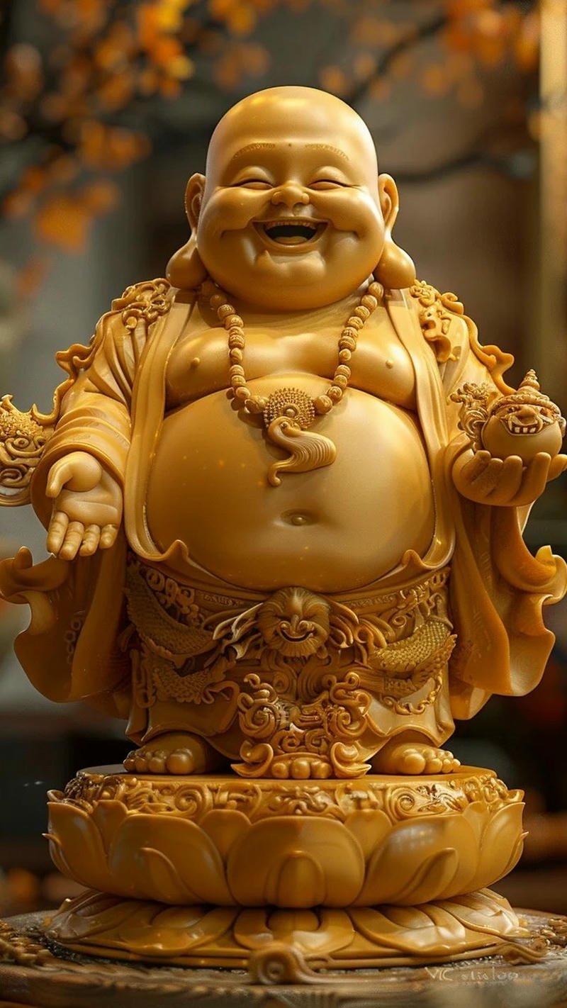 hình nền điện thoại phật di lặc vui vẻ