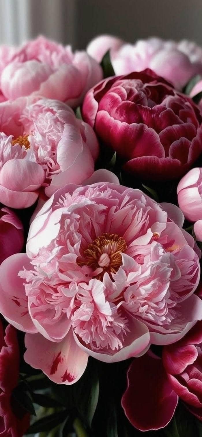 hình nền hoa mẫu đơn chụp cận cảnh