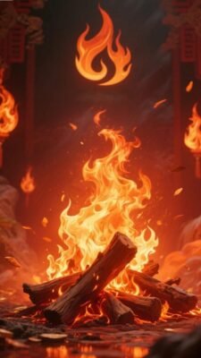 hình nền may mắn cho mệnh hỏa cực chất