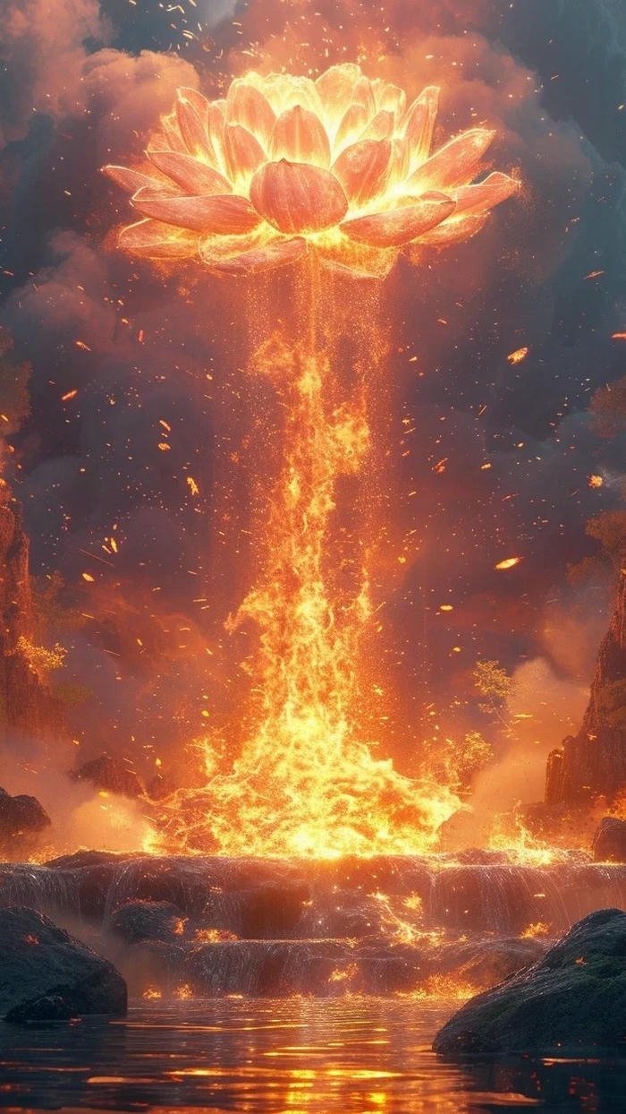 hình nền may mắn cho mệnh hỏa đỏ rực