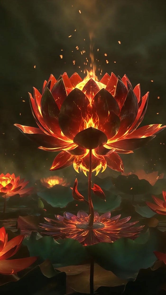 hình nền may mắn cho mệnh hỏa màu cam