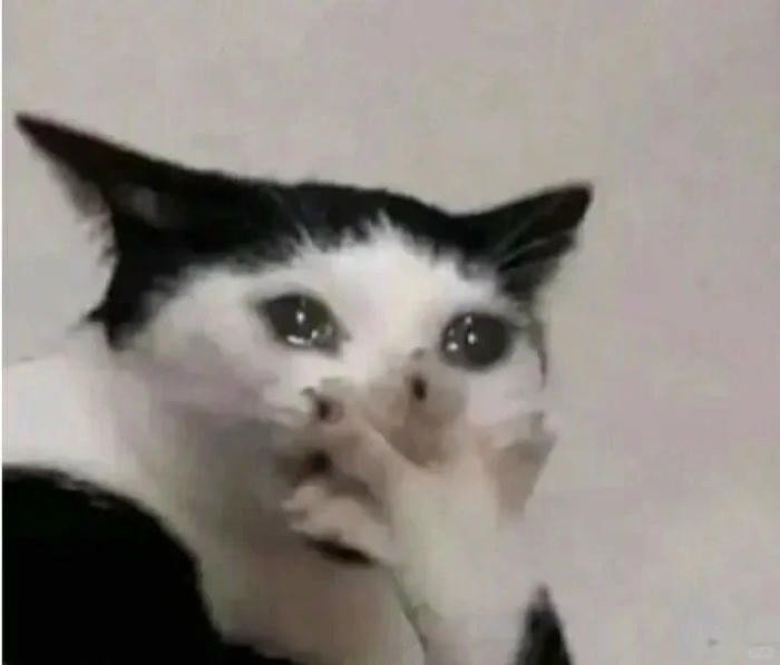 meme đau tim reaction