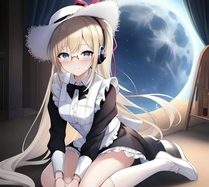 nhân vật anime girl nghệ thuật