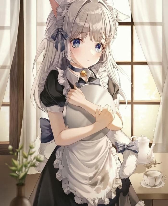 tạo hình maid trong sáng