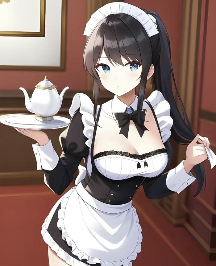trang phục maid anime