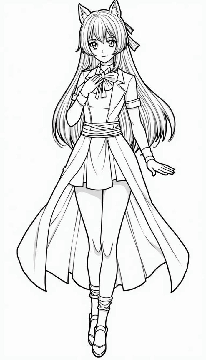 tranh anime tô màu