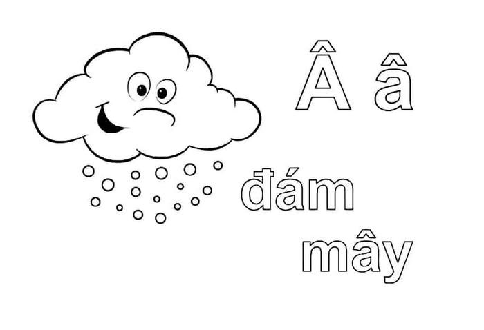 tranh chữ cái Â