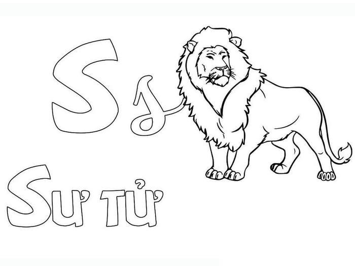 tranh không màu chữ cái X để tô màu