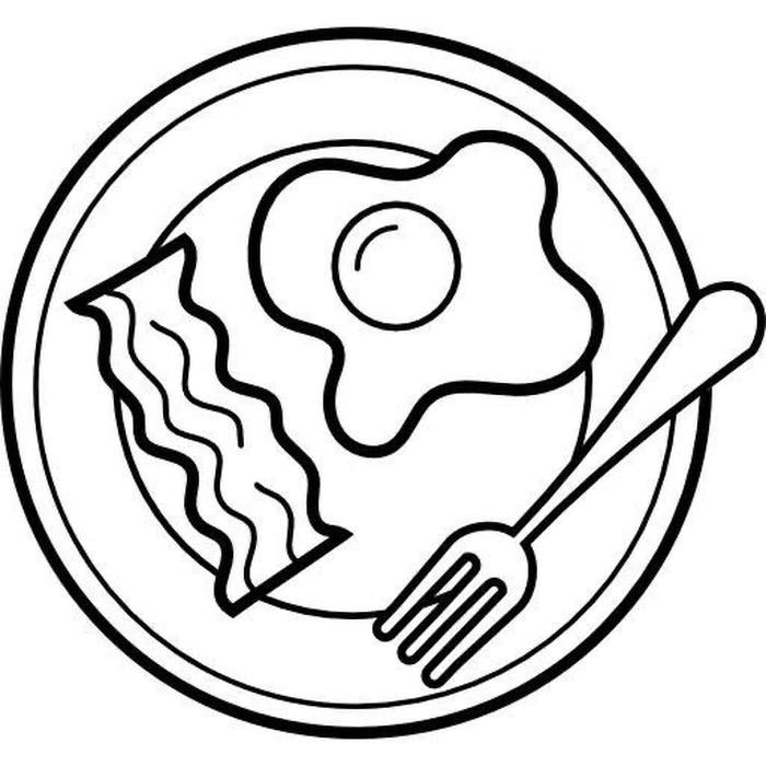 tranh tô màu đồ ăn cute mini