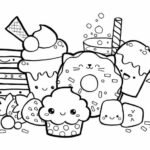 tranh tô màu đồ ăn nhiều chi tiết lớp 1