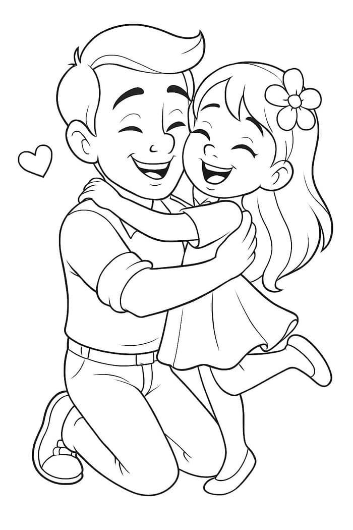 tô màu tranh ba và bé